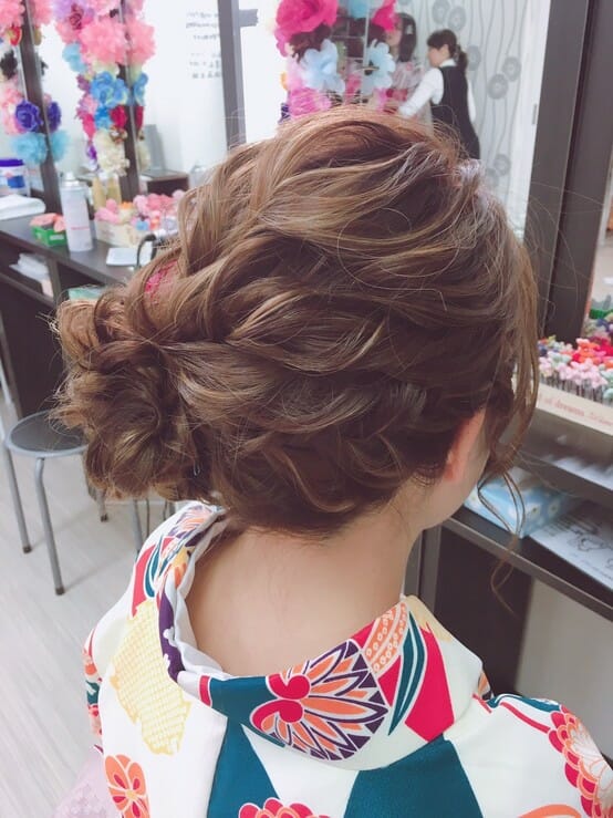 着物レンタルのヘアセット