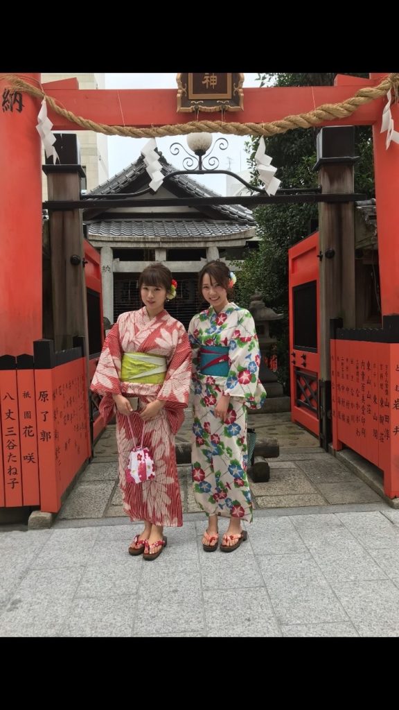 京都の祇園で浴衣レンタル