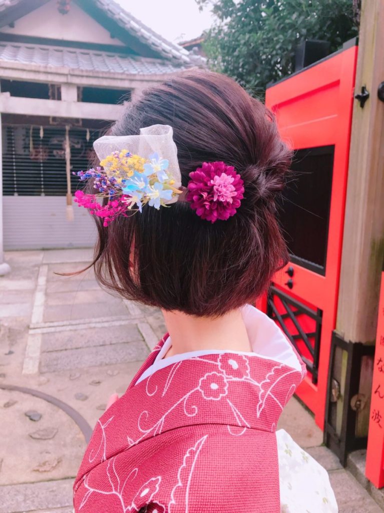 着物に合うヘアセット