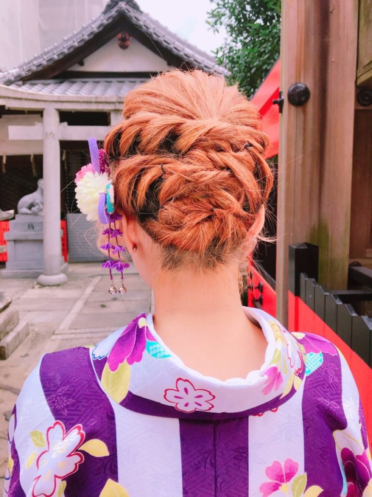 着物に合うヘアセット