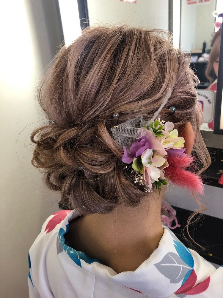 着物レンタルに似合うヘアセット