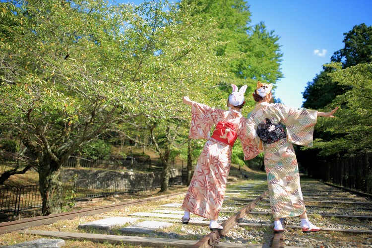 京都で着物レンタルをして蹴上インクライン観光