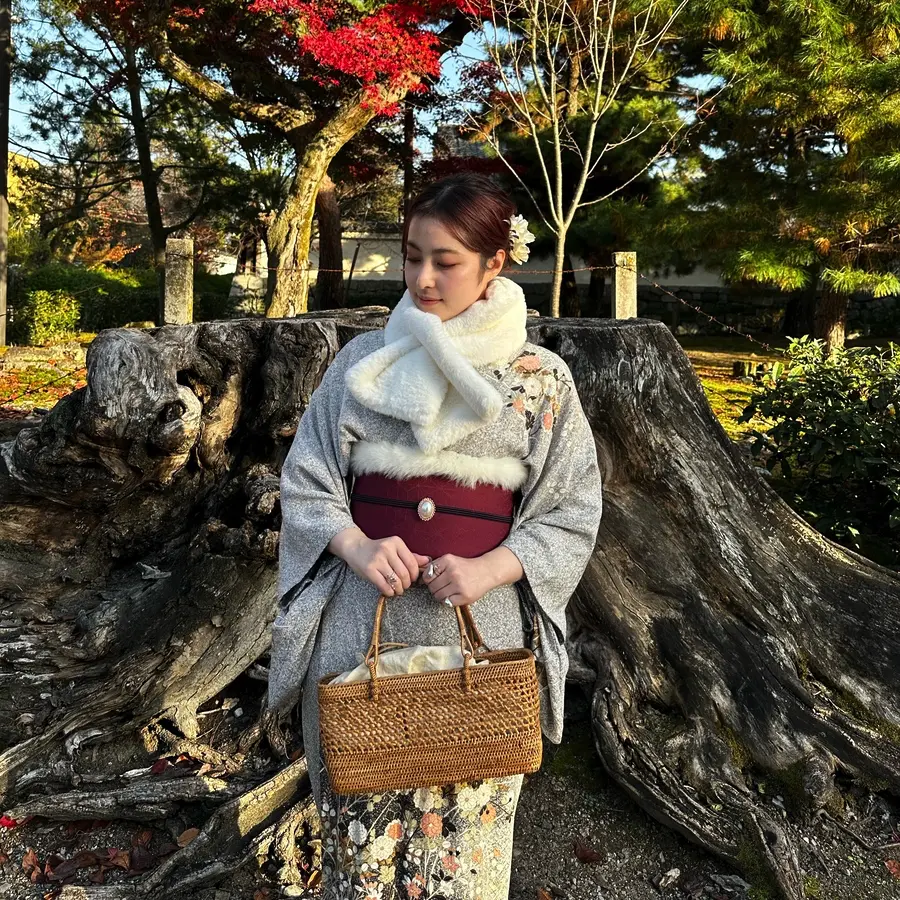 古典柄の着物で大人っぽくしたい方におすすめ！（パターン8）