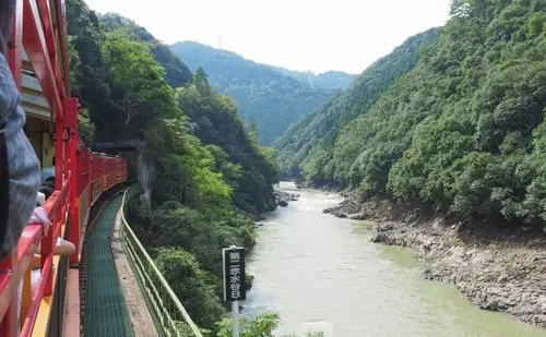 嵐山の嵯峨のトロッコ