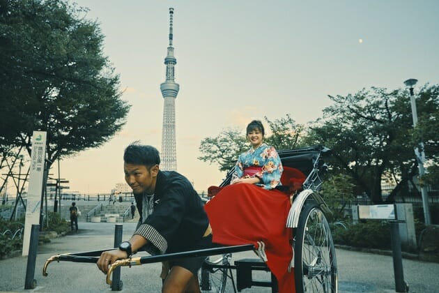 人力車とのセットでの予約も可能